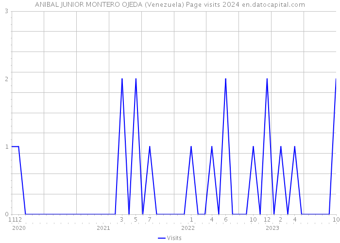 ANIBAL JUNIOR MONTERO OJEDA (Venezuela) Page visits 2024 
