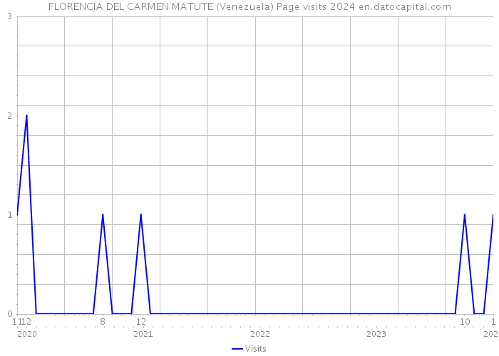 FLORENCIA DEL CARMEN MATUTE (Venezuela) Page visits 2024 