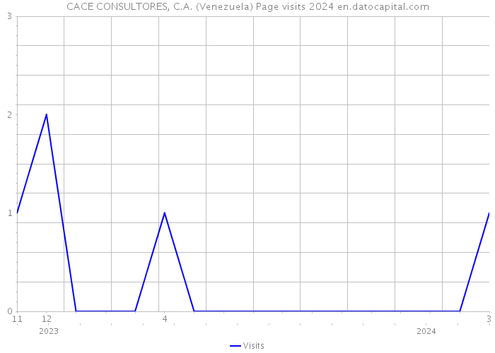 CACE CONSULTORES, C.A. (Venezuela) Page visits 2024 