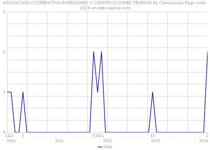 ASOCIACION COOPERATIVA INVERSIONES Y CONSTRUCCIONES TEURKAR RL (Venezuela) Page visits 2024 