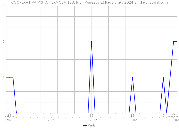 COOPERATIVA VISTA HERMOSA 123, R.L. (Venezuela) Page visits 2024 