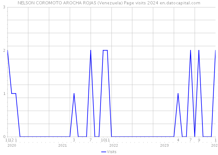 NELSON COROMOTO AROCHA ROJAS (Venezuela) Page visits 2024 