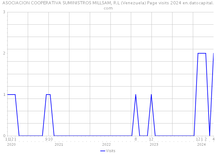 ASOCIACION COOPERATIVA SUMINISTROS MILLSAM, R.L (Venezuela) Page visits 2024 