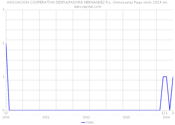 ASOCIACION COOPERATIVA DESPULPADORA HERNANDEZ R.L. (Venezuela) Page visits 2024 