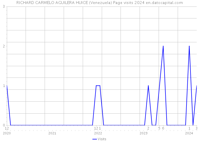 RICHARD CARMELO AGUILERA HUICE (Venezuela) Page visits 2024 