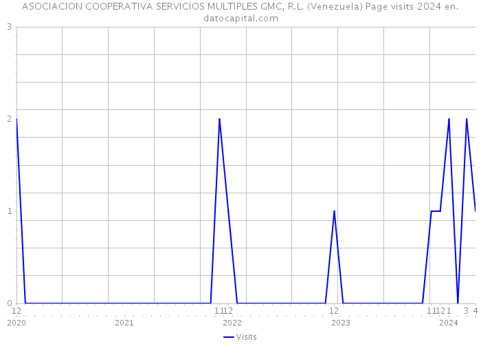 ASOCIACION COOPERATIVA SERVICIOS MULTIPLES GMC, R.L. (Venezuela) Page visits 2024 