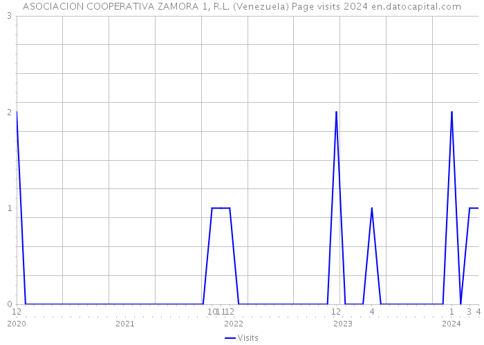 ASOCIACION COOPERATIVA ZAMORA 1, R.L. (Venezuela) Page visits 2024 