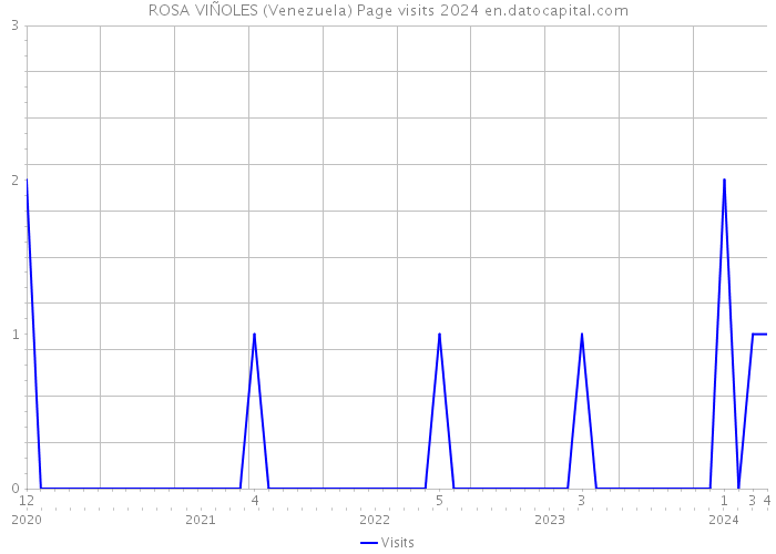 ROSA VIÑOLES (Venezuela) Page visits 2024 