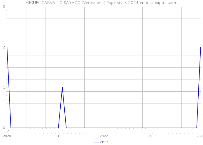 MIGUEL CARVALLO SAYAGO (Venezuela) Page visits 2024 