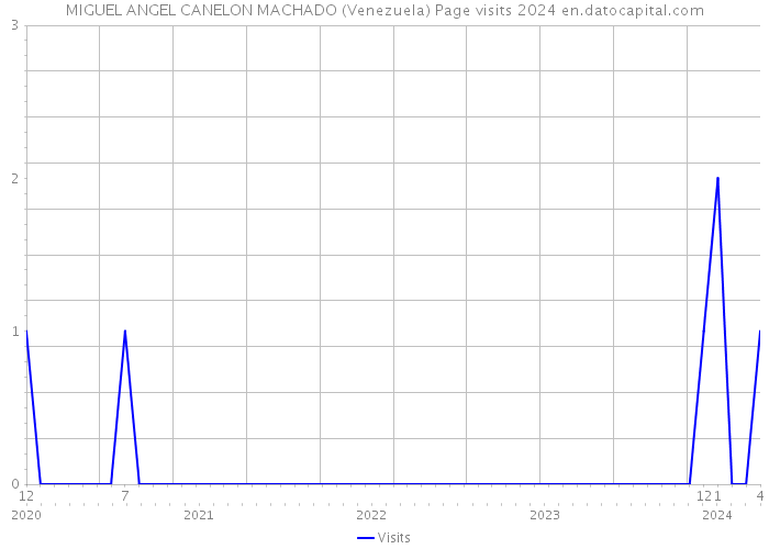 MIGUEL ANGEL CANELON MACHADO (Venezuela) Page visits 2024 