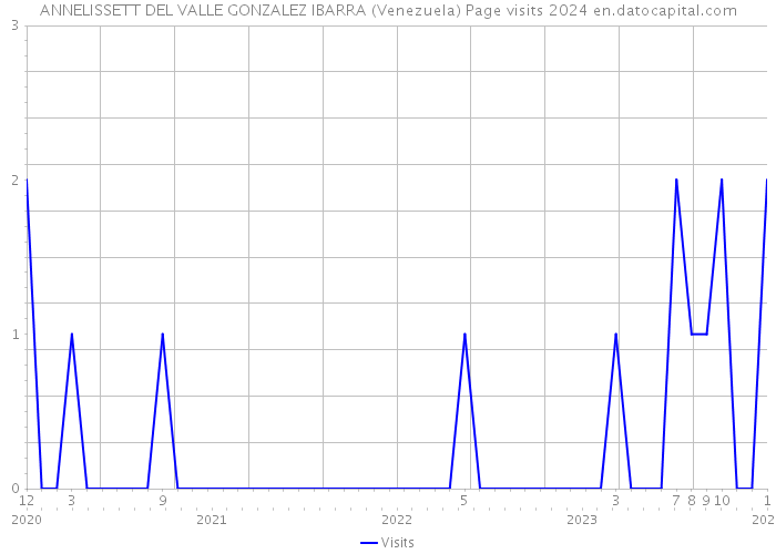 ANNELISSETT DEL VALLE GONZALEZ IBARRA (Venezuela) Page visits 2024 