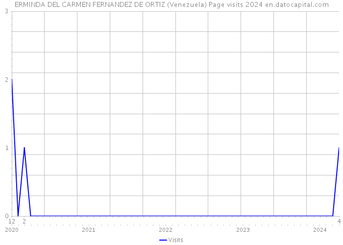 ERMINDA DEL CARMEN FERNANDEZ DE ORTIZ (Venezuela) Page visits 2024 