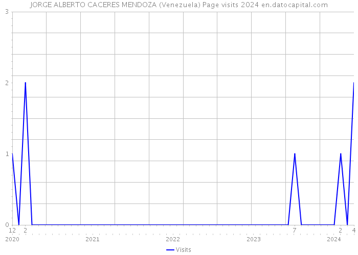 JORGE ALBERTO CACERES MENDOZA (Venezuela) Page visits 2024 