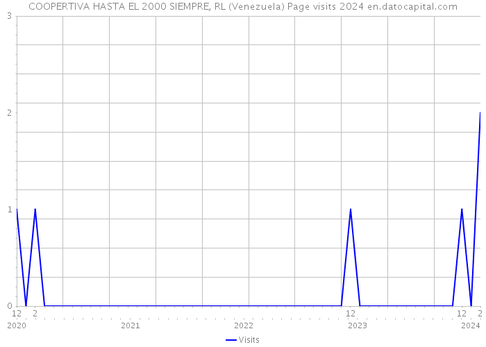 COOPERTIVA HASTA EL 2000 SIEMPRE, RL (Venezuela) Page visits 2024 