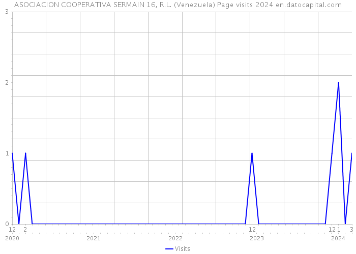 ASOCIACION COOPERATIVA SERMAIN 16, R.L. (Venezuela) Page visits 2024 