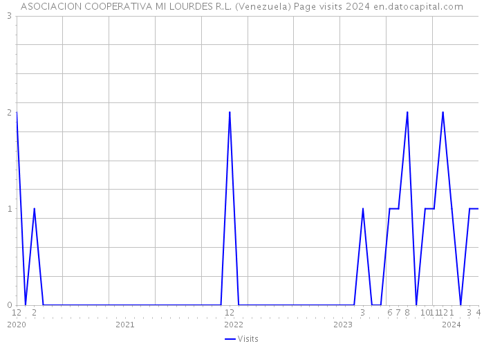 ASOCIACION COOPERATIVA MI LOURDES R.L. (Venezuela) Page visits 2024 