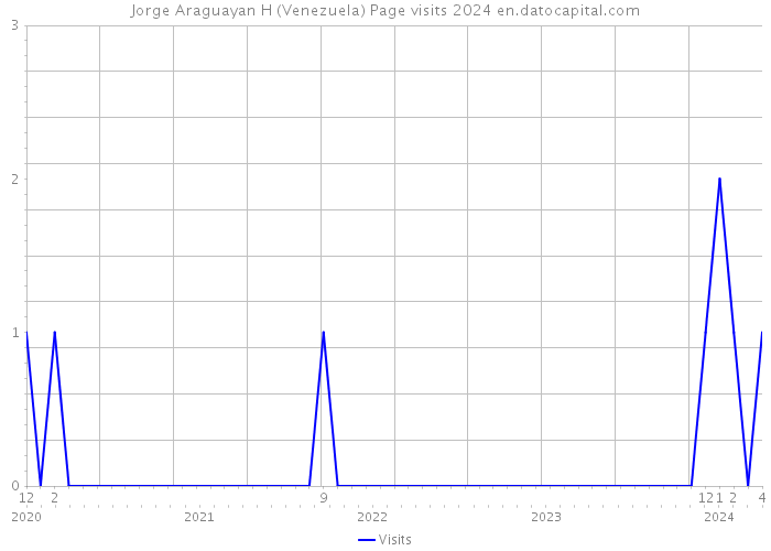 Jorge Araguayan H (Venezuela) Page visits 2024 