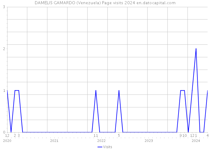 DAMELIS GAMARDO (Venezuela) Page visits 2024 