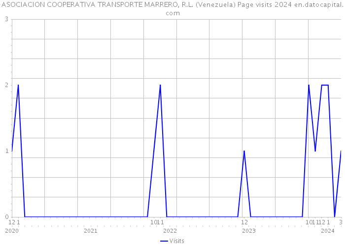 ASOCIACION COOPERATIVA TRANSPORTE MARRERO, R.L. (Venezuela) Page visits 2024 