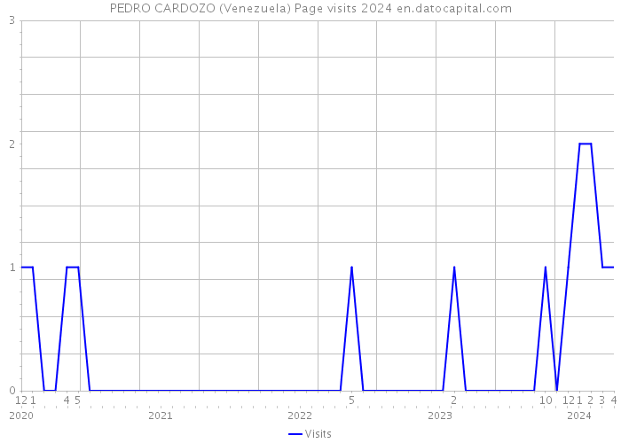 PEDRO CARDOZO (Venezuela) Page visits 2024 
