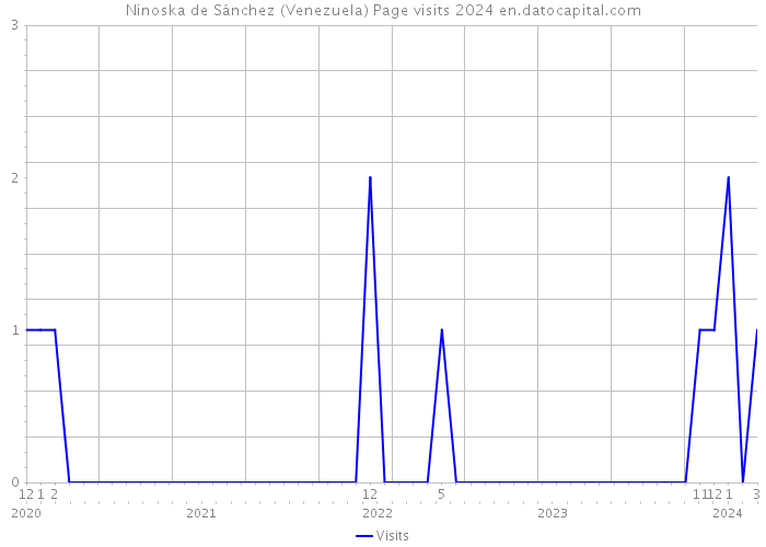 Ninoska de Sánchez (Venezuela) Page visits 2024 