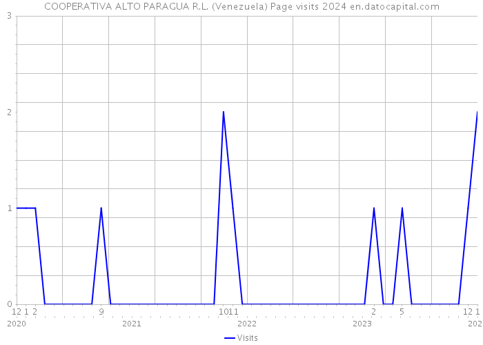 COOPERATIVA ALTO PARAGUA R.L. (Venezuela) Page visits 2024 