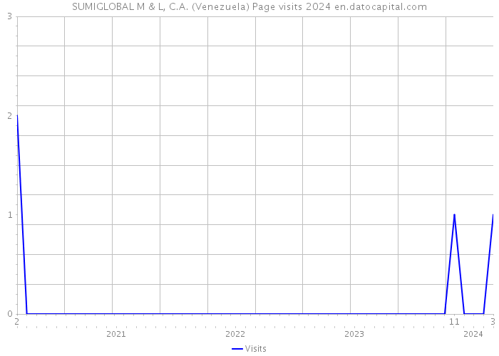 SUMIGLOBAL M & L, C.A. (Venezuela) Page visits 2024 