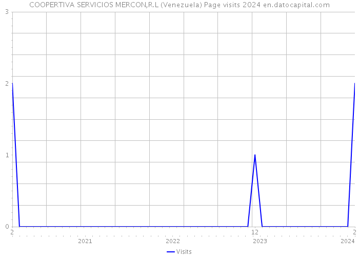 COOPERTIVA SERVICIOS MERCON,R.L (Venezuela) Page visits 2024 