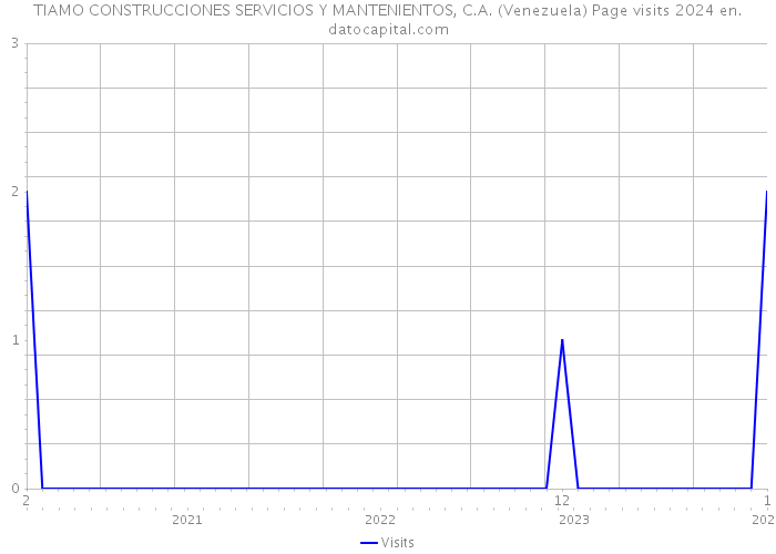 TIAMO CONSTRUCCIONES SERVICIOS Y MANTENIENTOS, C.A. (Venezuela) Page visits 2024 