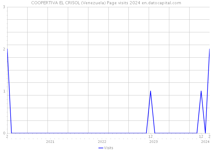 COOPERTIVA EL CRISOL (Venezuela) Page visits 2024 
