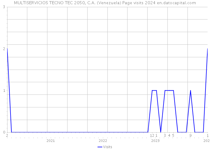 MULTISERVICIOS TECNO TEC 2050, C.A. (Venezuela) Page visits 2024 