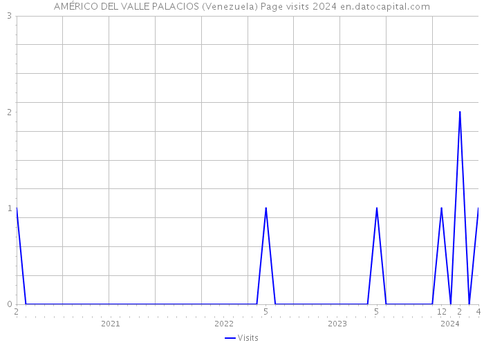 AMÉRICO DEL VALLE PALACIOS (Venezuela) Page visits 2024 