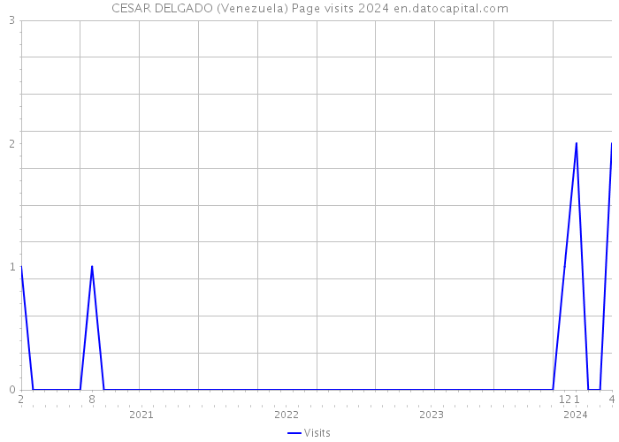 CESAR DELGADO (Venezuela) Page visits 2024 