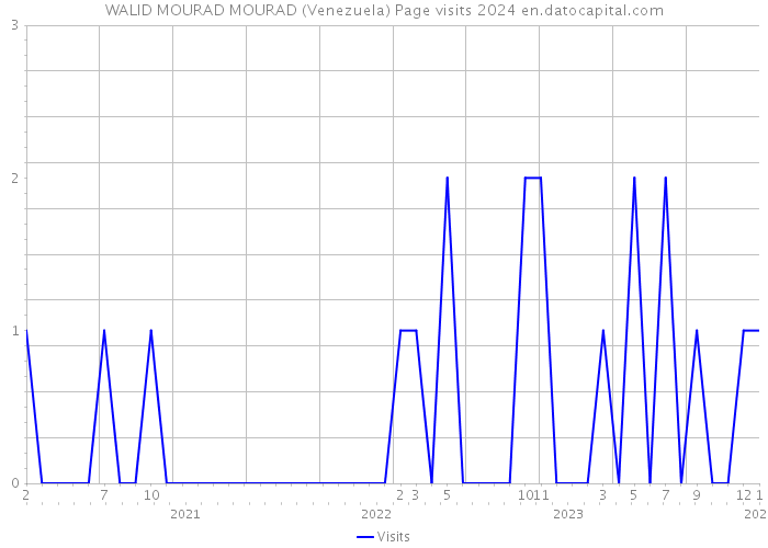 WALID MOURAD MOURAD (Venezuela) Page visits 2024 