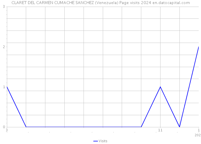 CLARET DEL CARMEN CUMACHE SANCHEZ (Venezuela) Page visits 2024 