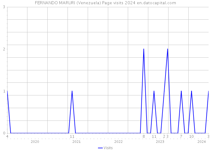 FERNANDO MARURI (Venezuela) Page visits 2024 