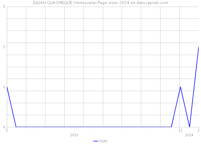 JULIAN GUACHEQUE (Venezuela) Page visits 2024 