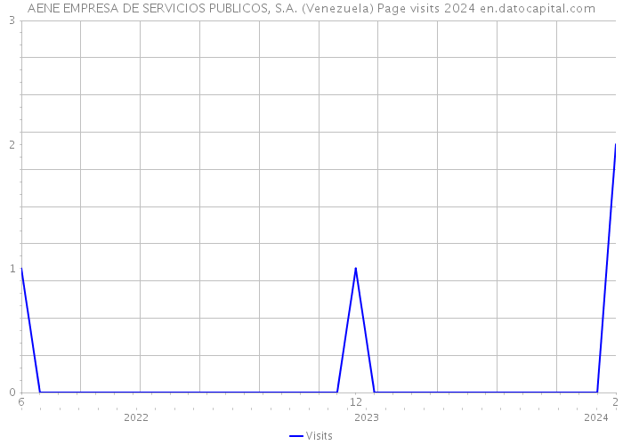 AENE EMPRESA DE SERVICIOS PUBLICOS, S.A. (Venezuela) Page visits 2024 
