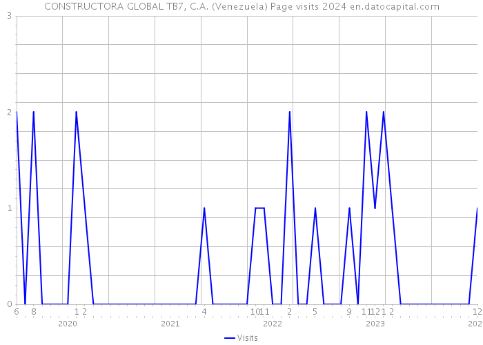 CONSTRUCTORA GLOBAL TB7, C.A. (Venezuela) Page visits 2024 