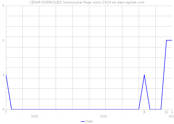 CESAR RODRIGUEZ (Venezuela) Page visits 2024 