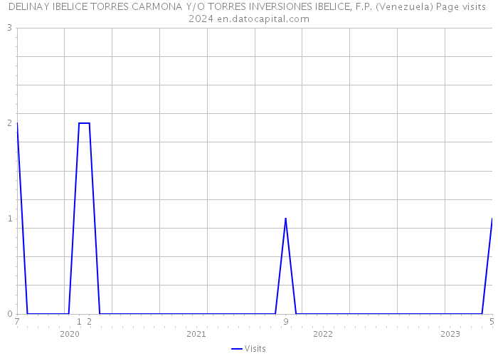 DELINAY IBELICE TORRES CARMONA Y/O TORRES INVERSIONES IBELICE, F.P. (Venezuela) Page visits 2024 