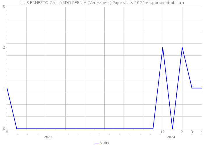LUIS ERNESTO GALLARDO PERNIA (Venezuela) Page visits 2024 