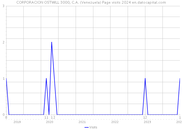 CORPORACION OSTWILL 3000, C.A. (Venezuela) Page visits 2024 