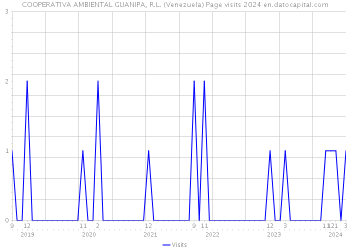 COOPERATIVA AMBIENTAL GUANIPA, R.L. (Venezuela) Page visits 2024 