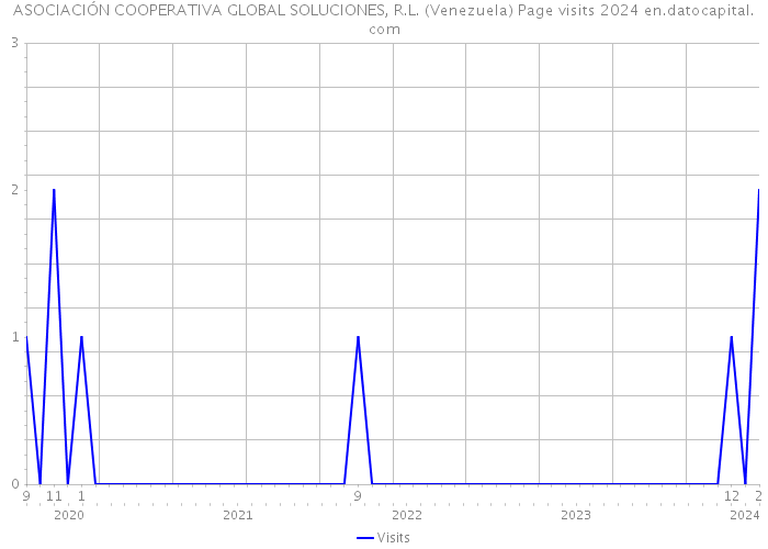 ASOCIACIÓN COOPERATIVA GLOBAL SOLUCIONES, R.L. (Venezuela) Page visits 2024 