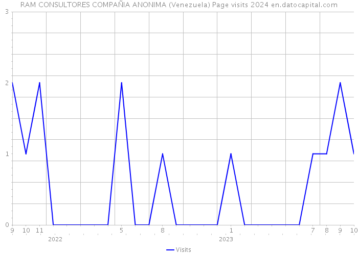RAM CONSULTORES COMPAÑIA ANONIMA (Venezuela) Page visits 2024 