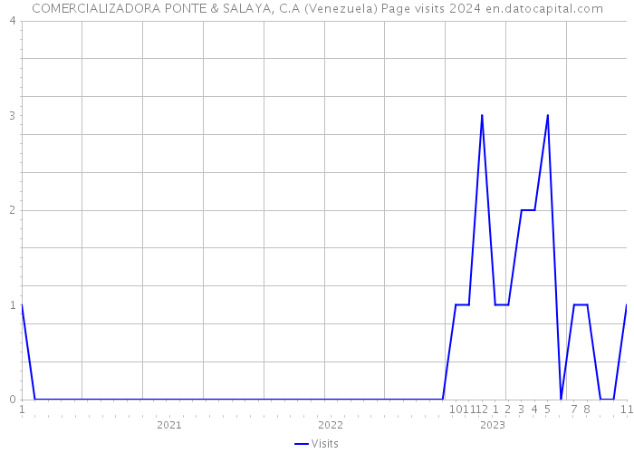 COMERCIALIZADORA PONTE & SALAYA, C.A (Venezuela) Page visits 2024 