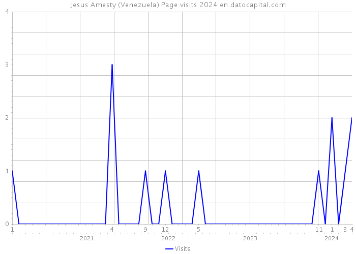 Jesus Amesty (Venezuela) Page visits 2024 