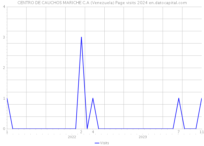 CENTRO DE CAUCHOS MARICHE C.A (Venezuela) Page visits 2024 