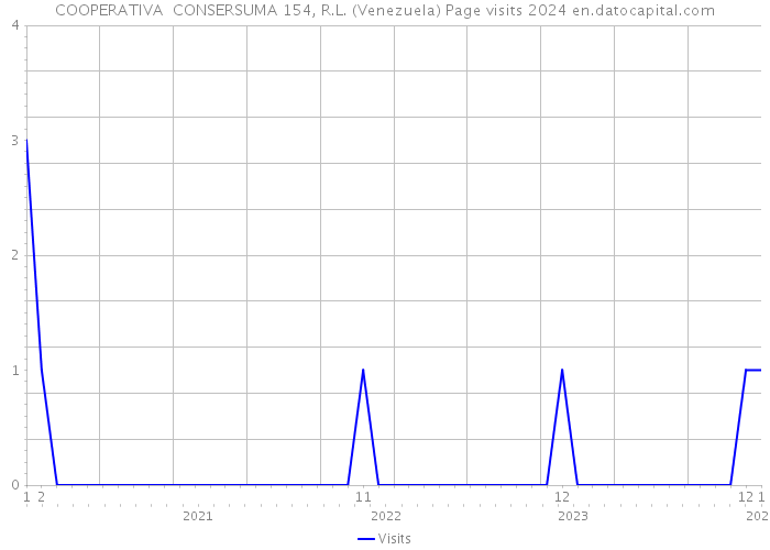 COOPERATIVA CONSERSUMA 154, R.L. (Venezuela) Page visits 2024 